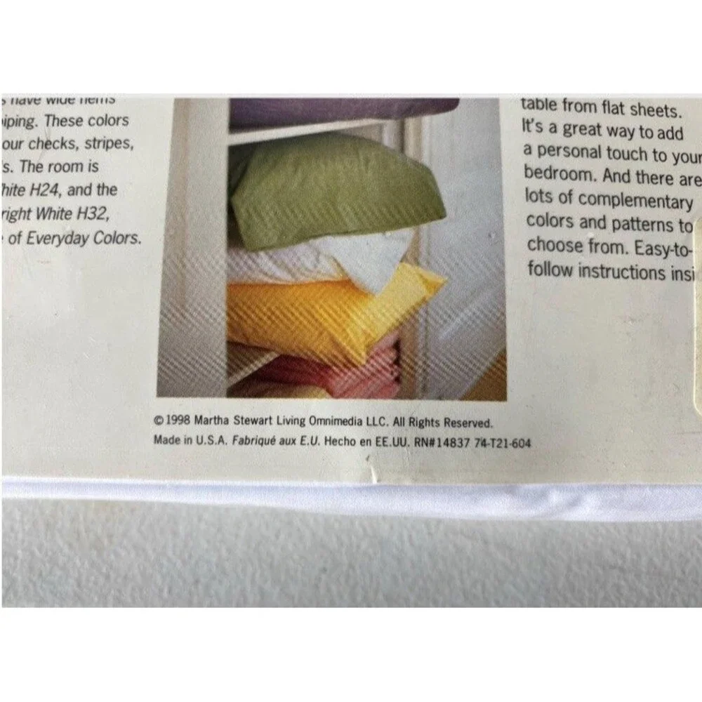 Vintage Martha Stewart Everyday Twin Flat Sheet White 200 TC New USA